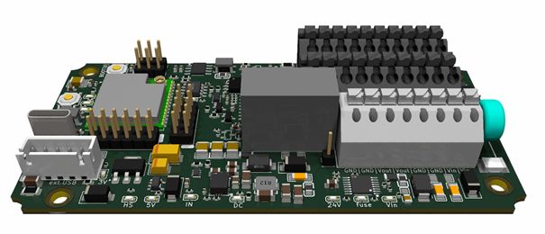 ESP32-S3 industrial – Edge: 24 VDC, CAN-Bus, galvanisch getrennte 24-V-Ein- und Ausgänge, externes USB, e-Fuse und Schutzbeschaltung