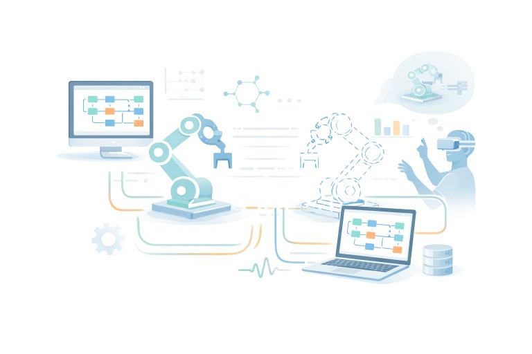 Illustration einer Werkbank für Prototypen und eigene Entwicklungen