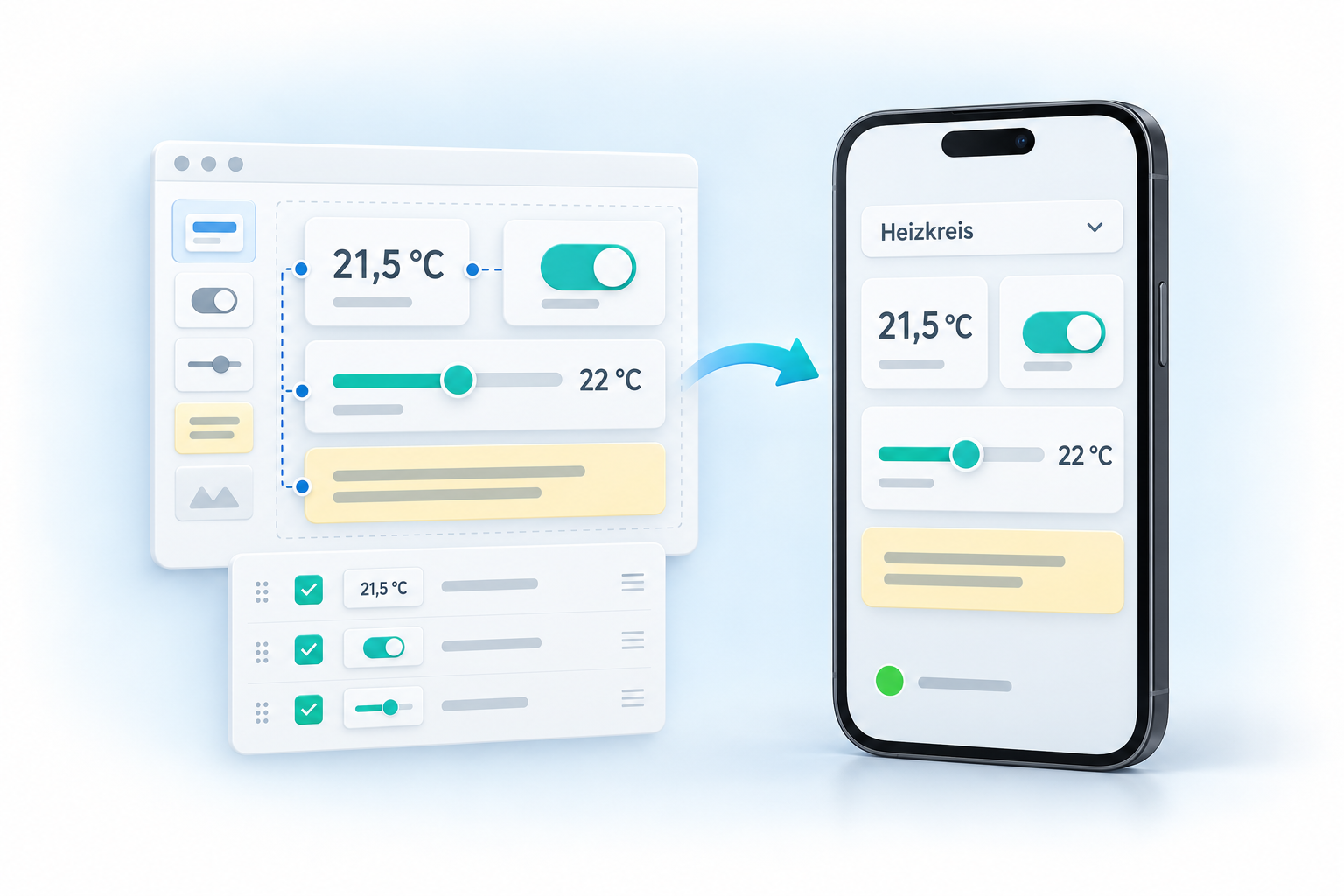 Compact Logic auf dem Smartphone – die Bedienoberfläche im Designer gestalten