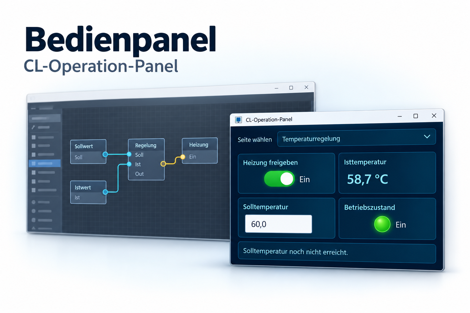 Bedienpanel und CL-Operation-Panel – eine einfache Bedienoberfläche für die eigene Anwendung